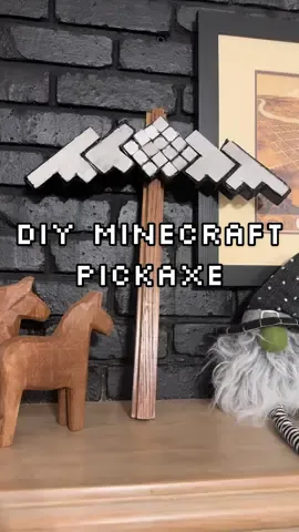It’s DIY costume season! I’m a little behind this year but I have Steve’s pickaxe ready to go. This DIY turned out better than I expected. More to come! Including Garrett the Garbage Man. Iykyk.  #diycostume #Minecraft #costume #pickaxe #handmadecostume