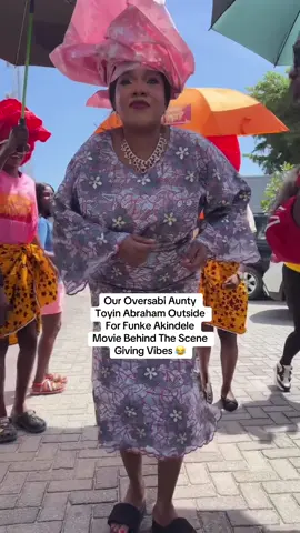 Our Oversabi Aunty Toyin Abraham Outside For Funke Akindele Movie Behind The Scene Giving Vibes 😂 #fyp #goviral #toyinabraham 
