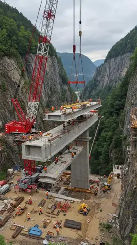 ⚠️Disaster! Bridge construction collapse in nature!🏗️💥 #bridgecollapse 