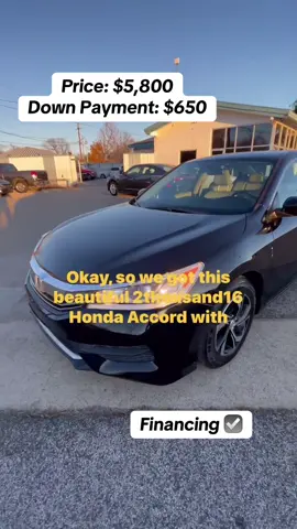 2016 Honda Accord  Driven 114,000 miles Clean title  Excellent condition and good on gas. Grab this good deal now because it won’t last  #viral #usa #fyp  #2016HondaAccord #UsedCar #ExcellentCondition #GoodOnGas #GrabThisDeal #CleanTitle #LowMiles #CarForSale #HondaAccordSale #LimitedTimeOffer