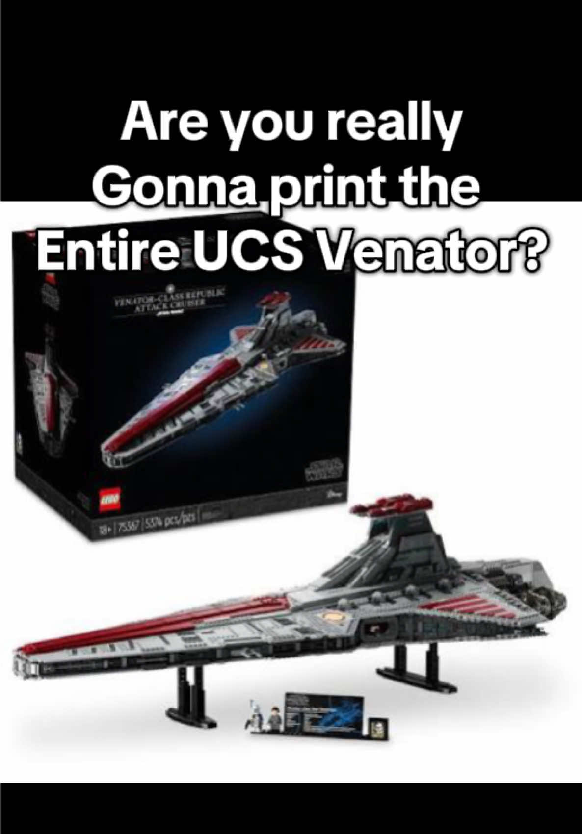 Yes I’m really gonna make this thing #lego #legostarwars #DIY #itshappening #3dprinting 