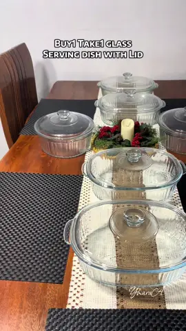 Ang sosyal sa table at kakaiba naman to #glassdish #buy1take1glassdish #glassware #kitchenware #servingdish 
