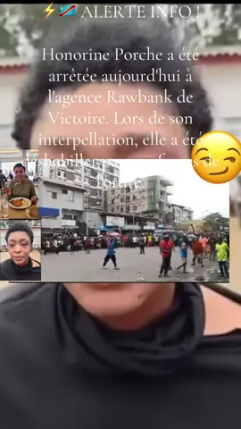 ⚡️🇨🇩 ALERTE INFO ! Honorine Porche a été arrêtée aujourd'hui à l'agence Rawbank de Victoire. Lors de son interpellation, elle a été déshabiller par nos forces de l'ordre.
