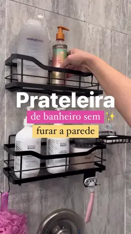 ouro Suporte De Shampoo Prateleiras De Banheiro Sem Furo #prateleira #semfuro #banheiro #shopee 
