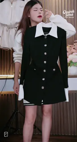 Váy Phối Cổ Sơ Mi 2 lớp lót lụa trong basic mà cực sang #minhmia #vaydep #vaybasic #vaycongso #outfit 