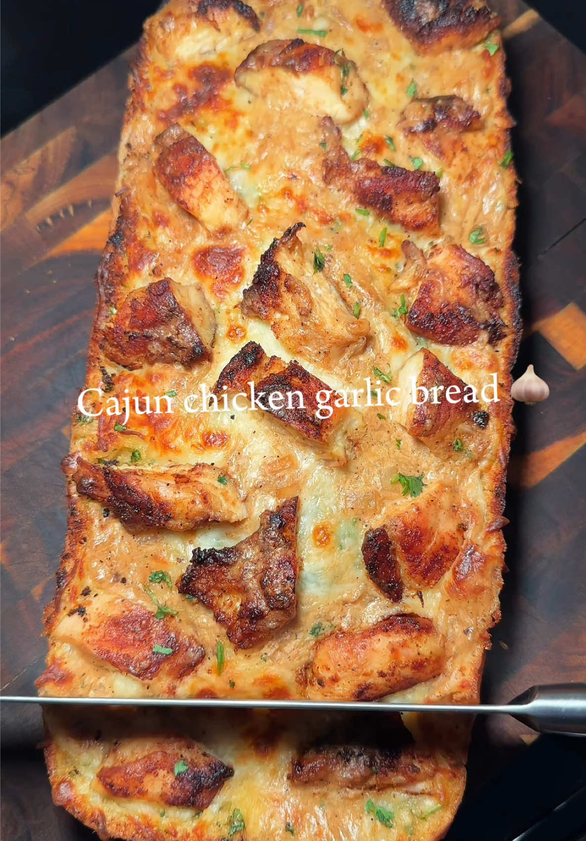 Cajun chicken garlic bread 🧄 Recipe  Please ⚠️do follow the ingredients listed do not use more than listed or else it’ll be too salty  1 Teaspoon garlic powder  1 Teaspoon chili powder  1/2 Teaspoon Cajun seasoning  1/2 Teaspoon chicken bouillon  **Fry the chicken on medium to low heat for 8 minutes on each side  - Half chopped onions  - 1 Cup half & half cream  - 1/2 Teaspoon black pepper  - 1/2 Teaspoon Cajun seasoning  - 1/2 Teaspoon chicken bouillon  - 1 Teaspoon garlic powder  - Mozzarella cheese  - 1 Stick butter  - 1 Tablespoon garlic powder  - Chopped Cilantro  - Mozzarella Cheese  #garlicbread #chicken #fyp #foodtiktok #recipes  