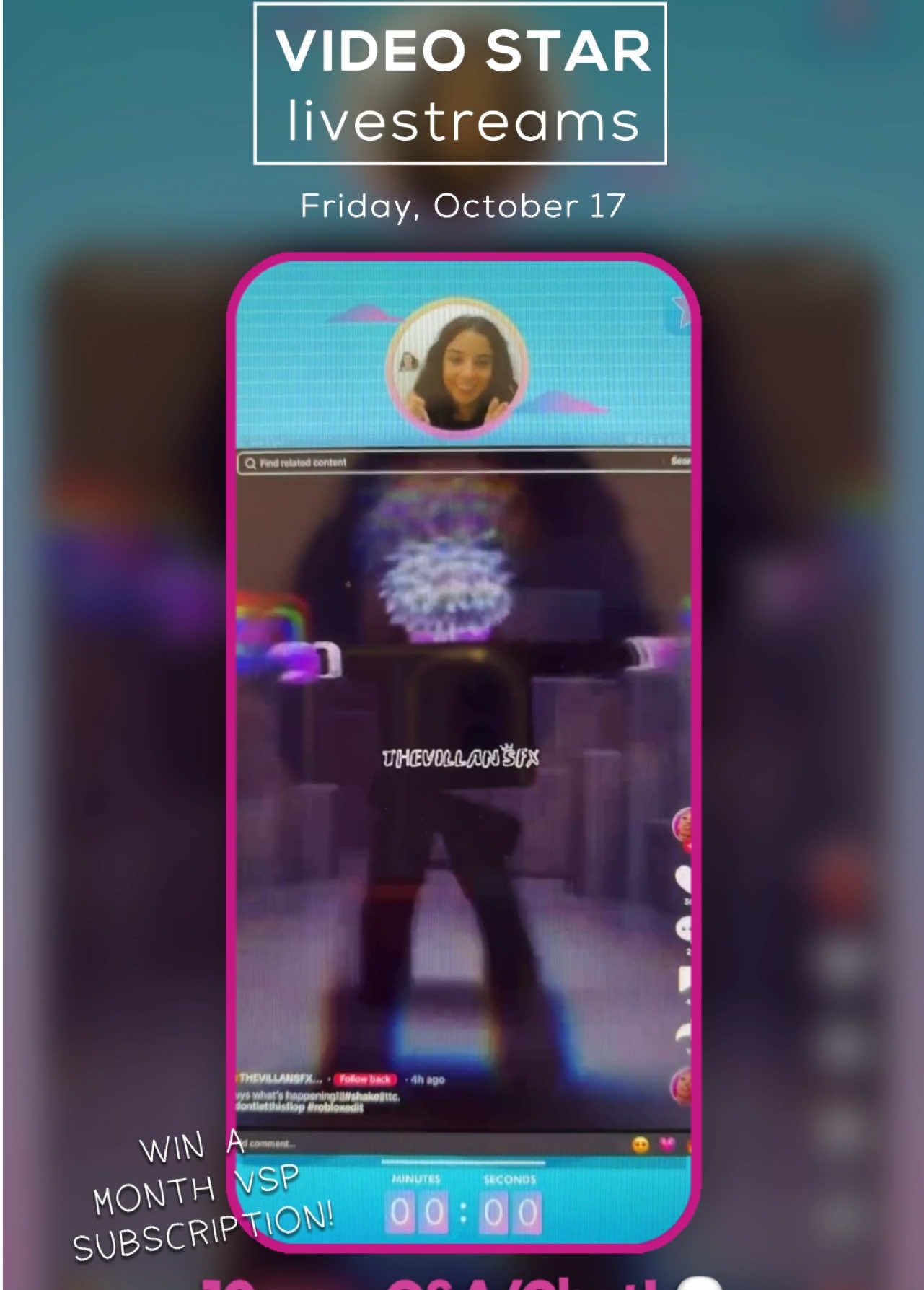 Get ready for another super fun mini-livestream series tomorrow, Friday, October 17! 🎉 We’ll be chatting, reacting to your edits and hosting VS Trivia, where you can win a Month VS Pro pass!! 🥳 Join us at 10am, 11am and 12pm EDT! If you’re joining our VS Reacts stream, make sure to post your edits to #VSReacts82 ‼️ #vslivestream #videostarlivestream #livestream #videostar