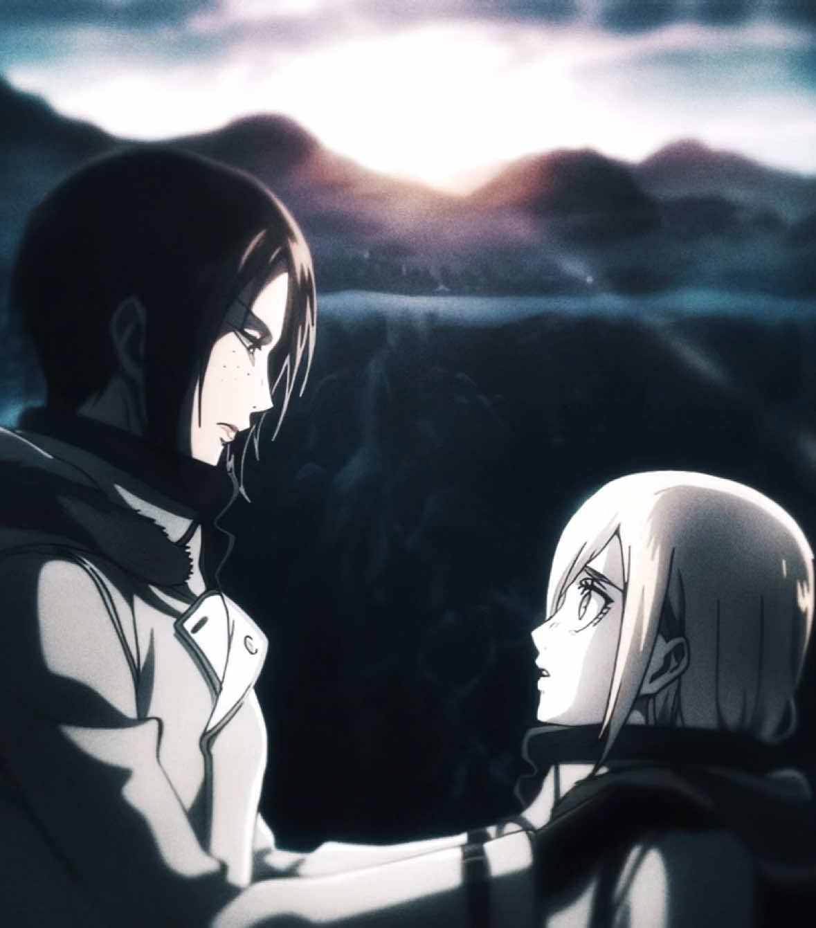 the fact that ymir was probably always rehearsing her death too 🥹🥹✌🏻 [ #yumihisu #historia #ymir #ymirxhistoria #aot ]