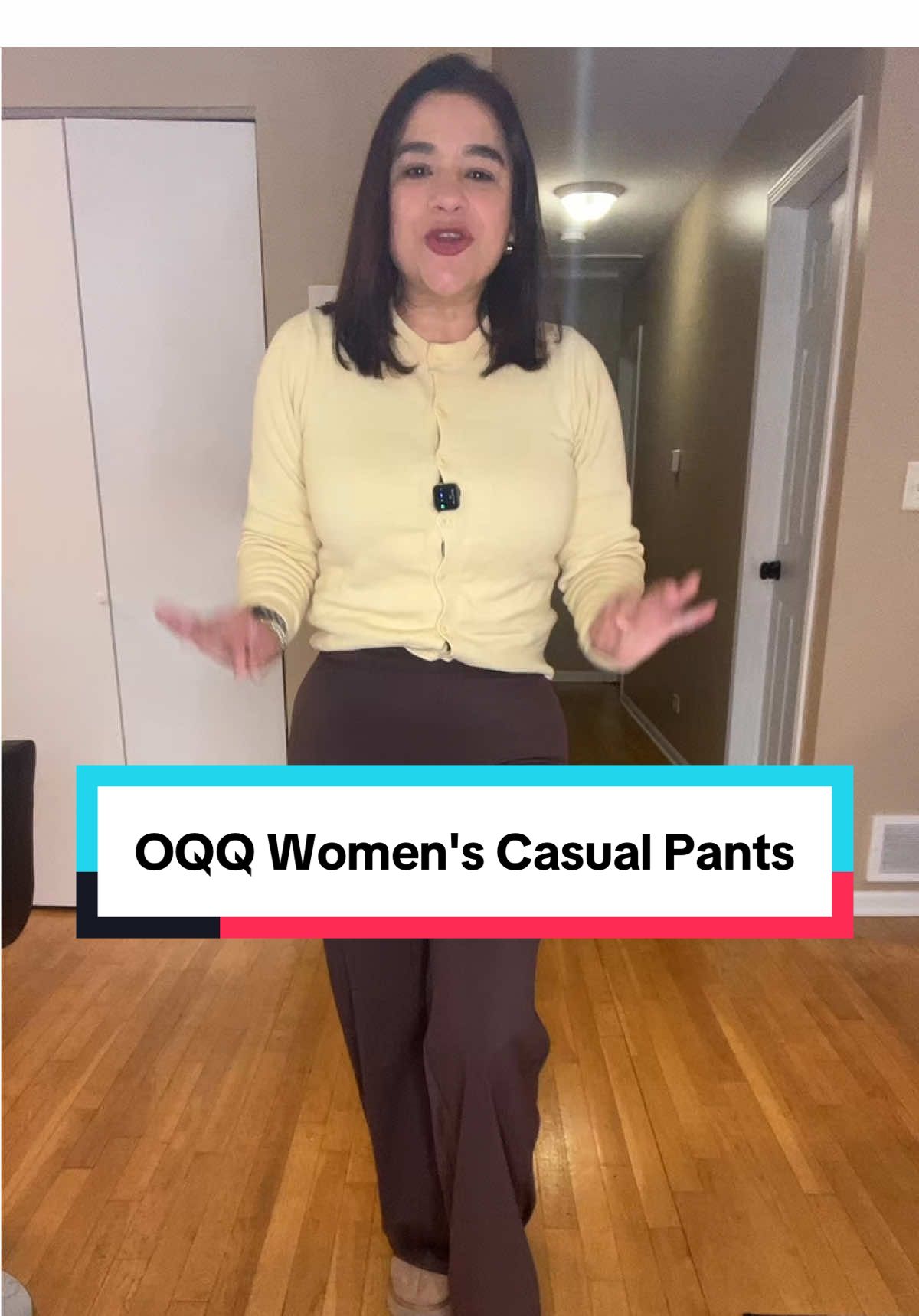 Mi outfit Estos pantalones realzan tu figura super bien! OODT OQQ Women's Casual Pants - Hig#pantalonacampanado #oqqyogaleggings #OOTD #casualpants #pantalonyoga @0 QQ