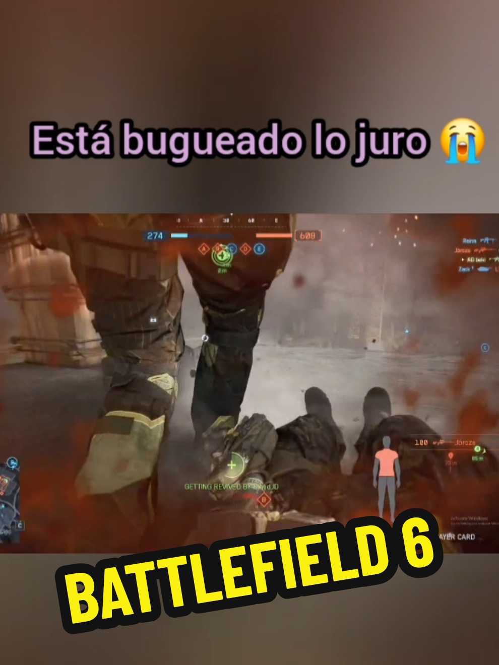 El POV de @ag_boki en mi intento de revivirlo 🤭 • #Battlefield6 #BF6 #battlefieldclips #gameplay #gamer 
