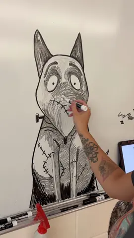 I’ve actually never seen this movie! Should I add it to my watch list?  . . . #frankenweennie #msnunesdraws #artoftiktok #artistsoftiktok #fyp #fall #art #middleschoolteacher #spookyseason 