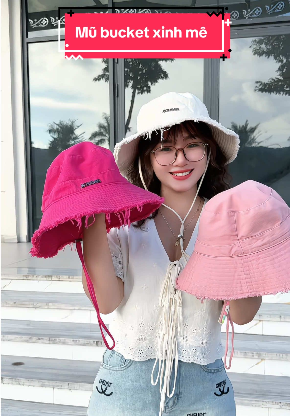 Mũ bucket viền tua rua xinh mê luôn đẹp hơn ảnh mẫu #linhlop94 #muxinh #mubuckettuarua #muvanhrong #mubucket 