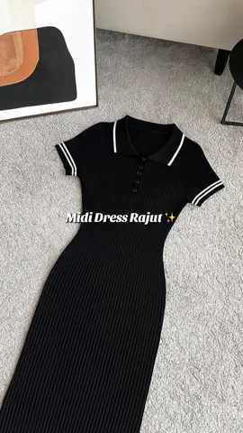 #mididress #dressrajut #dresskoreanstyle 