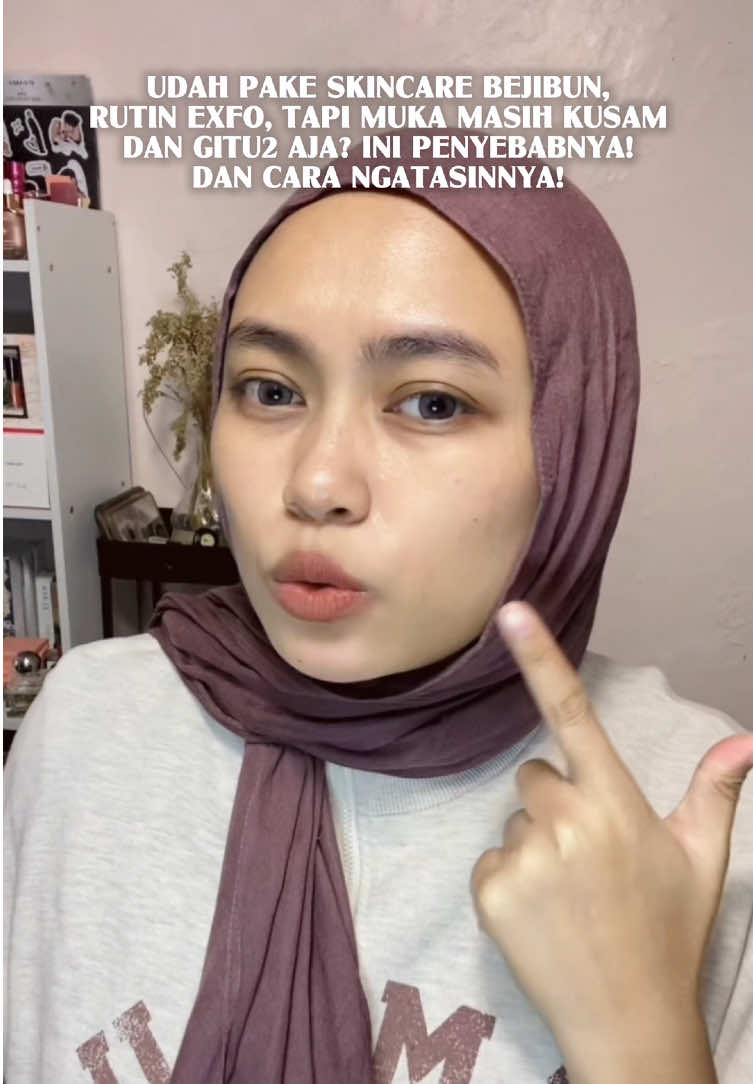 cukup exfo 2x seminggu dan pakenya gk usah banyak-banyak smpe tumpah tumpah