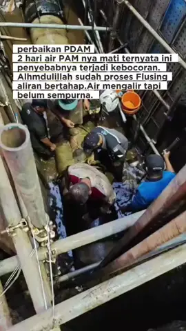 Dua Hari air PAM mati sabar ya...  sedang perbaikan 😄 #PDAM #airpammati
