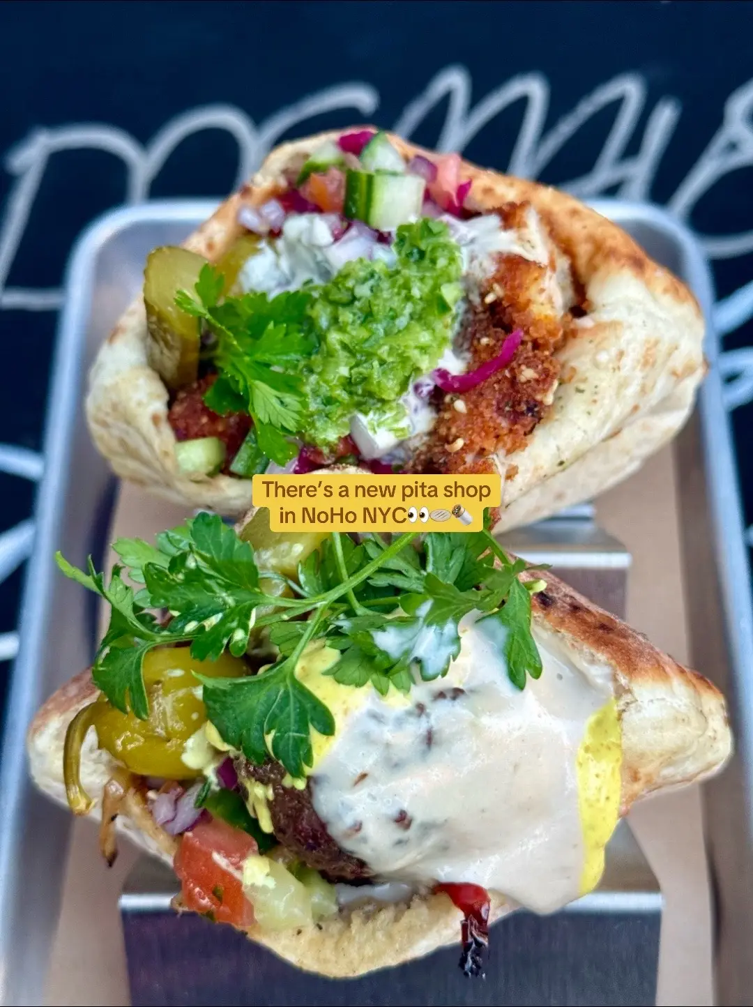 From the people behind @Sami & Susu brings you 📍Shifka their latest concept a fast casual pita shop! #nycmediterranean #nohonyc #pitabreads #nycopening #chickenschnitzel 
