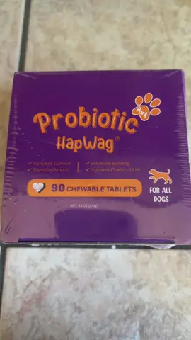 Fur baby probiotics. I’ll take a probiotic every day. I don’t know why my puppy dog shouldn’t.