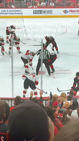 Unbothered cause the boy aquarium is back #fyp #NHL #hockey #hockeytok #carolinahurricanes 