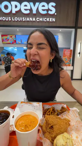 Ameee😍🤤 Ahora es solo cuestión de llegar a @Popeyes para disfrutar de estas SALSOTAS.🙂‍↕️🤌🏻 #dominicana #popeyes #salsotas #comida 