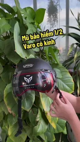 Mũ bảo hiểm nửa đầu Varo có kính mã A33K #mubaohiem #nonbaohiem #mubaohiemnuadau #mubaohiemcokinh 