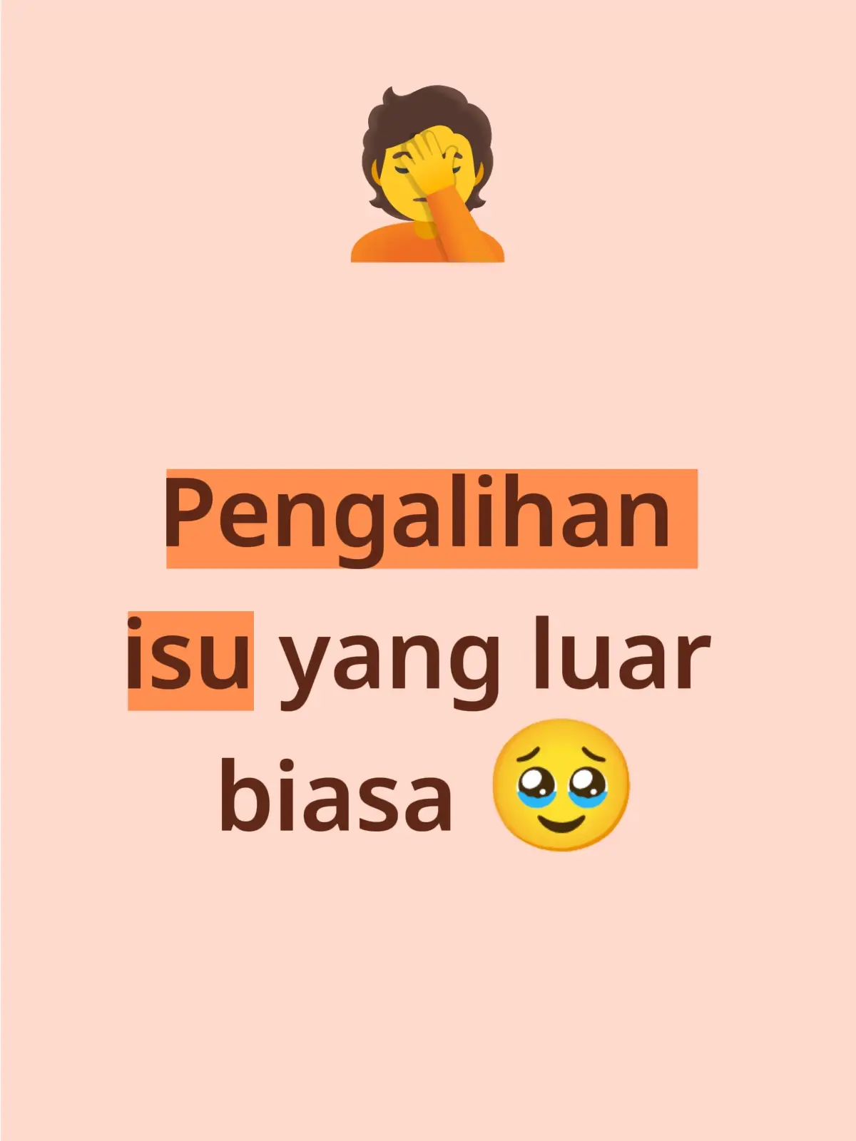 Hanya Satu kata....