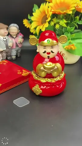 Tượng ông thần tài lắc lư chạy bằng năng lượng mặt trời #tuongthantai #ongthantai #nangluongmattroi #trangtrioto #nb99store 