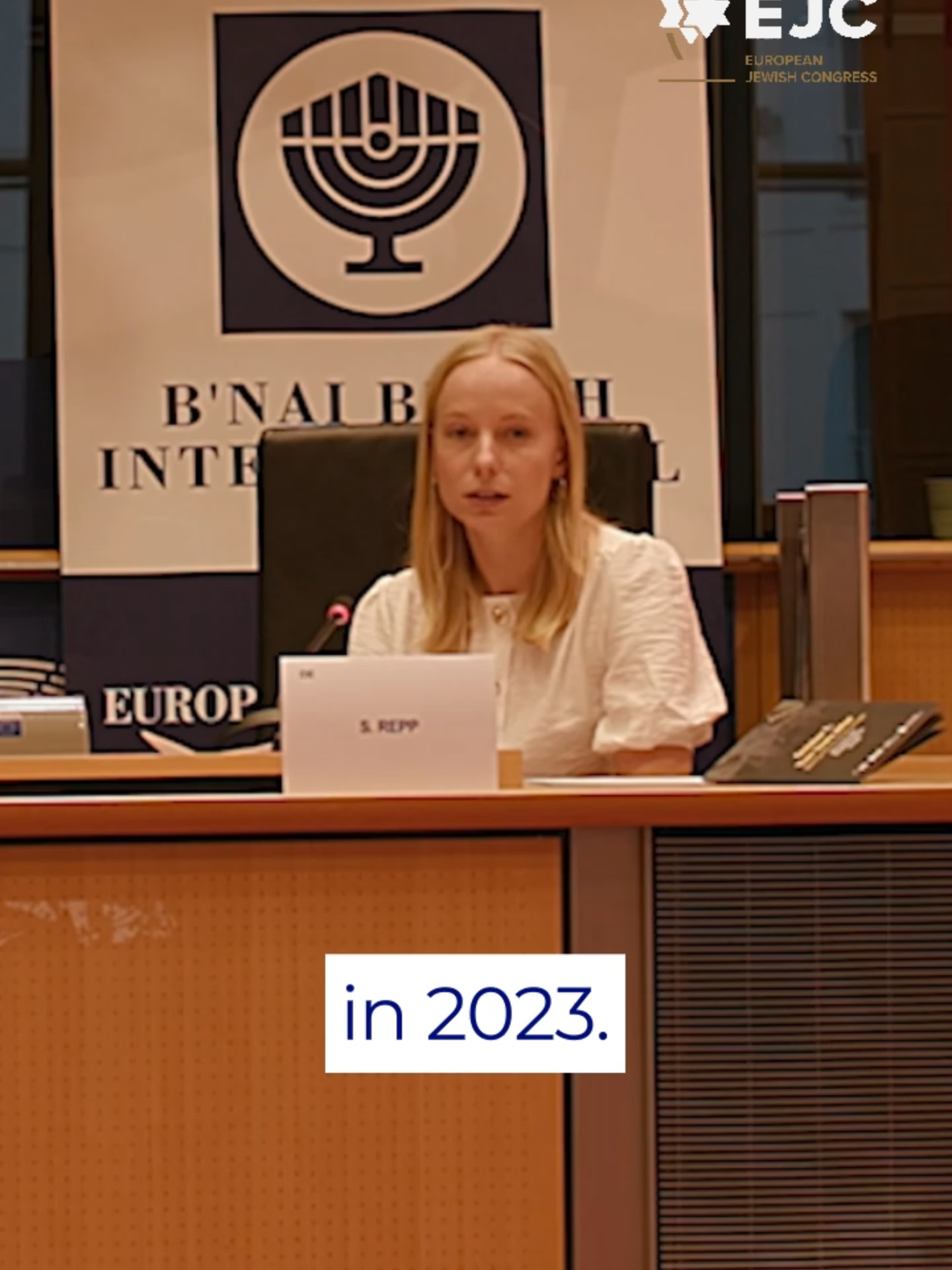 MEP Sabrina Repp delivered a powerful and sobering speech reflecting on the profound impact of the October 7 attacks — not only on Israel, but on Europe and the world. She warned of the alarming rise in antisemitism since that day, noting that in Germany alone, reported incidents have nearly doubled, with more than half occurring after October 7. Across Europe, Jewish communities live under growing fear and pressure, as hate speech and violence become increasingly normalized. Her message was clear: antisemitism is not only a threat to Jews, it is a threat to our shared humanity and to the very foundations of democracy.