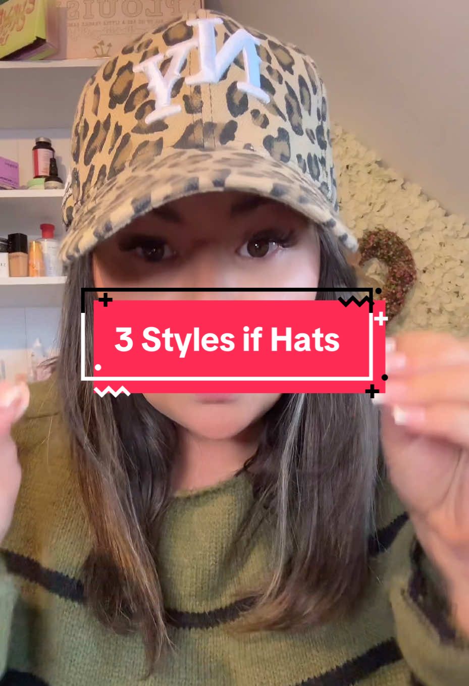 3 styles of hats  #hat #hats #cap #winterhat #fyp 