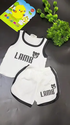 BỘ QUẦN ÁO BA LỖ GẤU LAMB 2 MÀU #thoitrangtreem #quanaotreem #mevabe #bochobe #bobalochobe 