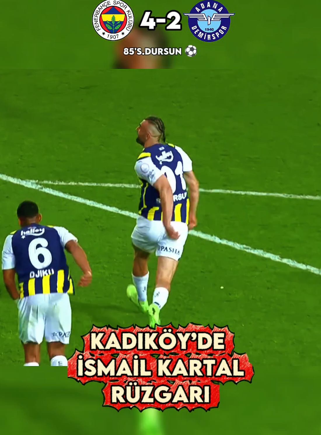 Fenerbahçe Alev Aldı! 🔥 | Fenerbahçe 4-2 Adana Demirspor | 2024 #football #fenerbahçe #goals 