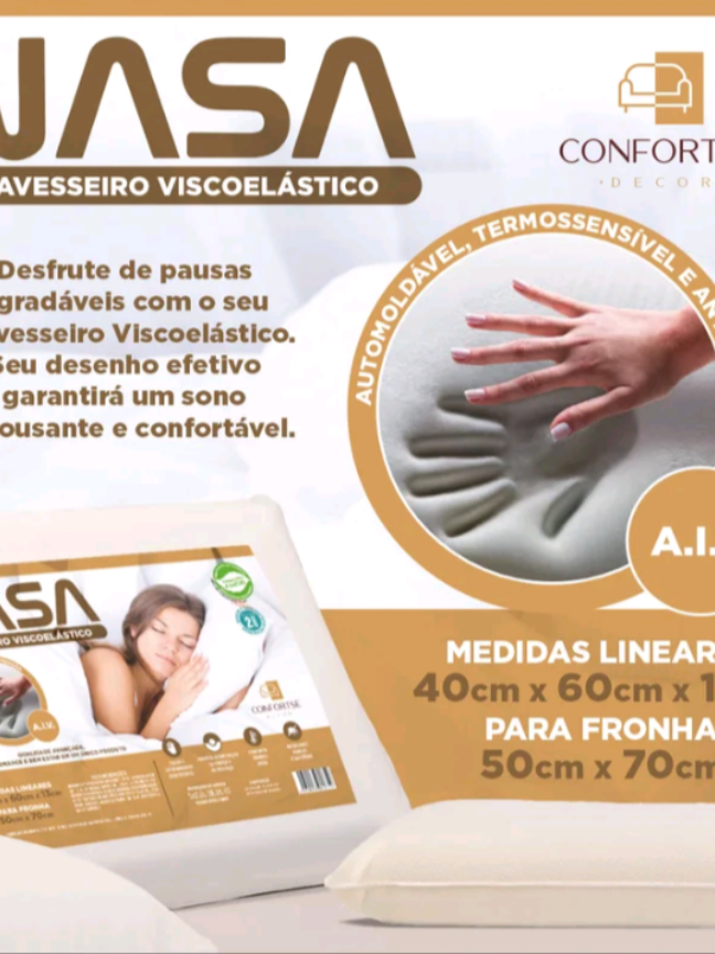 Kit 2 travesseiros da NASA  #tiktokmademebuyit #achadinhos #travesseiro 