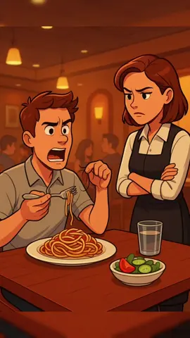 Complaining to a restaurant staff about finding hair in the food#learnenglish #usa #fyp #realspeak_english #english 