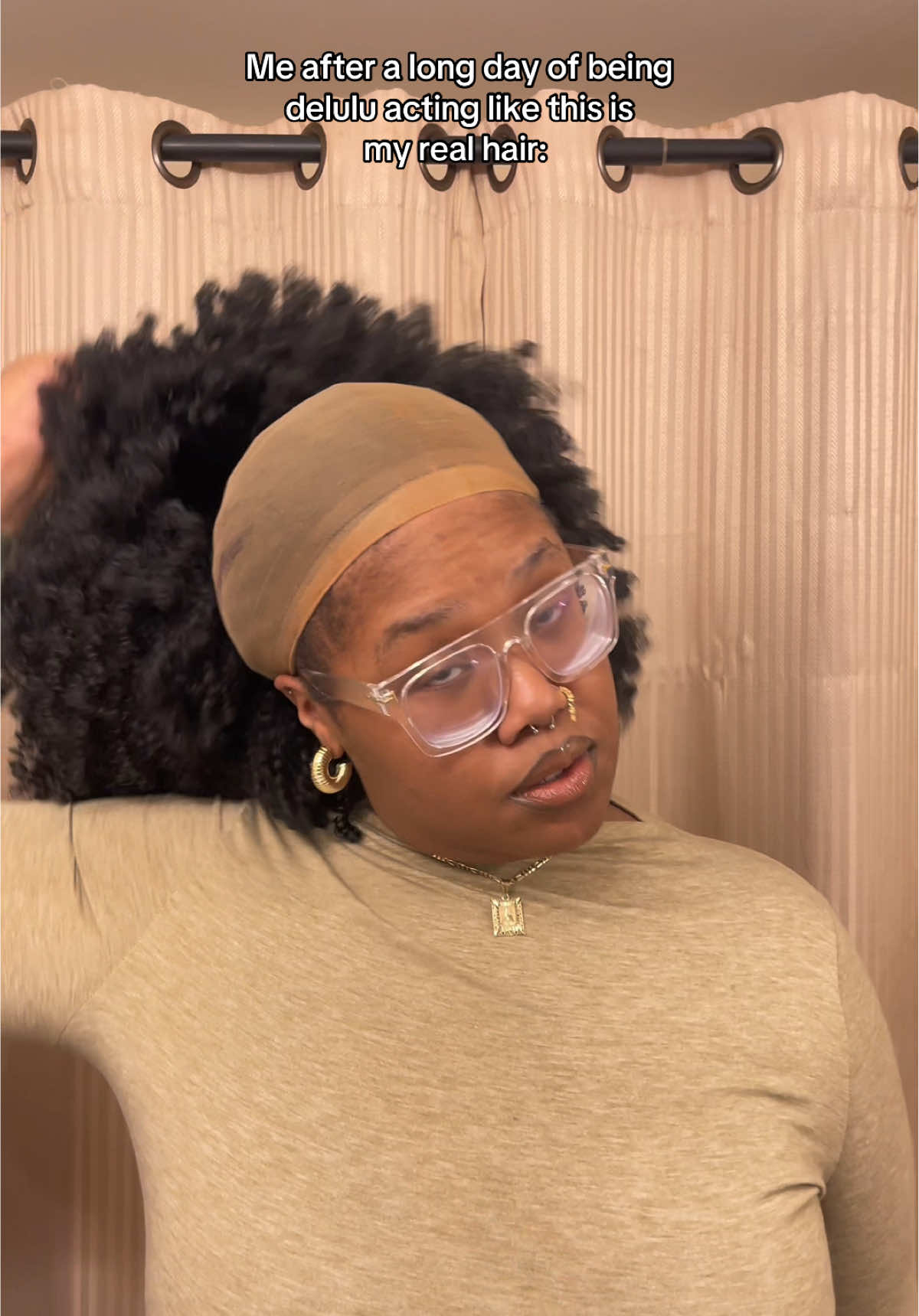 If it’s on my head, it’s mine 🤣🥰 argue witcha momma @Vitorish #pov #wigtok #afrohair #Lifestyle #imsoul 