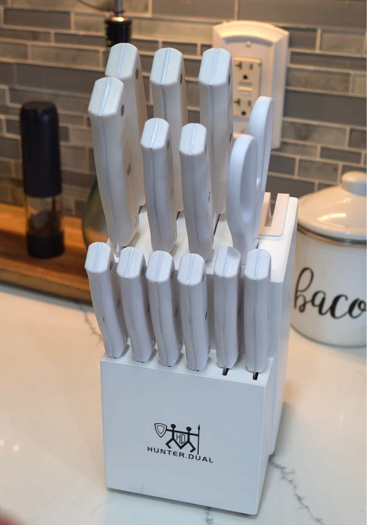 Este set de cuchillos me dejó impresionado con este precio y la calidad #knife #knifeset #kitchenutensils #knives 