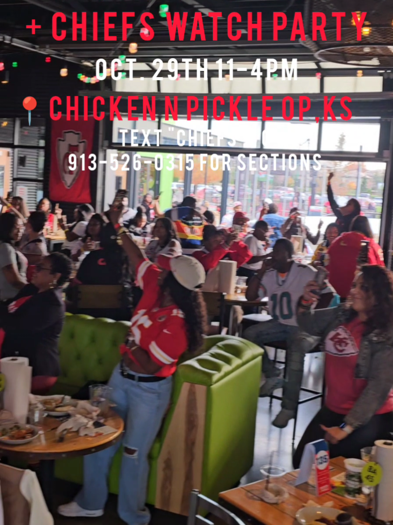 🚨Hey KC Did Somebody Say Brunch. Well let me introduce you to 🔥 The R&B Brunch + Chiefs Watch Party 🔥 ✨️Presented by Tez Carter Events 🏈 Chiefs vs. Raiders 📅 Sunday, Oct. 19th ⏰ 11am – 4pm (Kickoff at 12pm) 📍Chicken N Pickle Overland Park (The Be Amazing Room) 🥓 $20 All You Can Eat Brunch Buffet 🎤Hosted by Tez Carter 🎧Vibes by DJ Macc 🎶 R&B + 2 Stepping + a lil line dancing + a lil turn up while watching the Chiefs Game you don't wanna miss this 1 🎟 $10 Early Bird Tickets (DOES NOT INCLUDE BRUNCH. You will purchase a Brunch ticket through your server)  TheRNBBrunchWatchPartyKC.eventbrite.com (1st Come Open Seating Available and Limited) Click on the linktree in my bio for tickets  ✨ For VIP SECTIONS Text “Chiefs” to 913-526-0315 21+ No Smoking/Vaping #KansasCityChiefs #RNB #Turnup #TezCarterEvents #WatchParty 