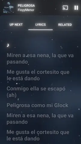 peligrosa🫀😫 | #lyrics #foryou #foryoupage #floyymenor @FloyyMenor 