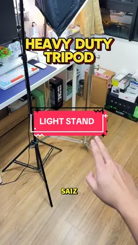 Stainless Steel Heavy-duty Tripod. Sesuai untuk photo atau videography light stand! #tripod #heavydutytripod #lightstand #tripodstand #stand 