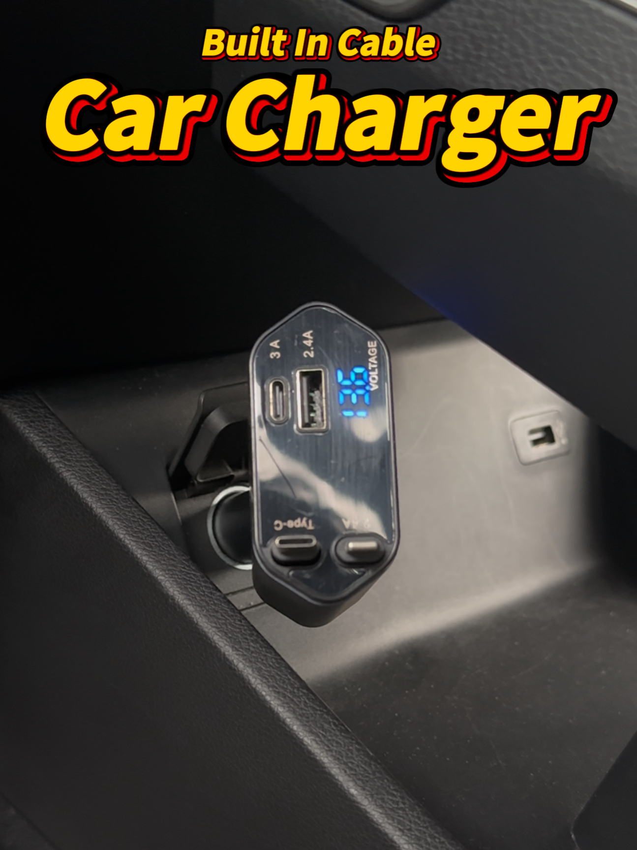 Dalam Kereta Korang Masih Pakai Cable ke? Cuba Charger Ini Boleh Simpan Cable Panjang✅ #carcharger #chargerkereta #carchargerwithretractablecable #tiktokshop #tiktokshopmalaysia #whizztechauto
