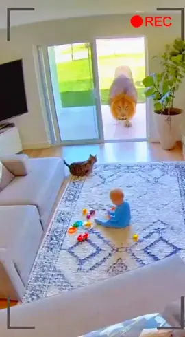 #sora #ai #cat #save #baby #lion #attack #cctv  #viralvideo #trendingvideo #foryoupage #bravecat #trending #viral #foryou #catsoftiktok #heroiccat #sora2 #soraai #catvslion #originalsound #plzviral🥺🥺🙏🙏foryoupage #fyp 