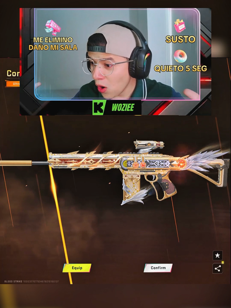 Que suerte tengo y a ti¿como te fue? #Woziee #BloodStrikeLATAM #bloodstrikeclips #BloodStrike #embajadorbloodstrike 