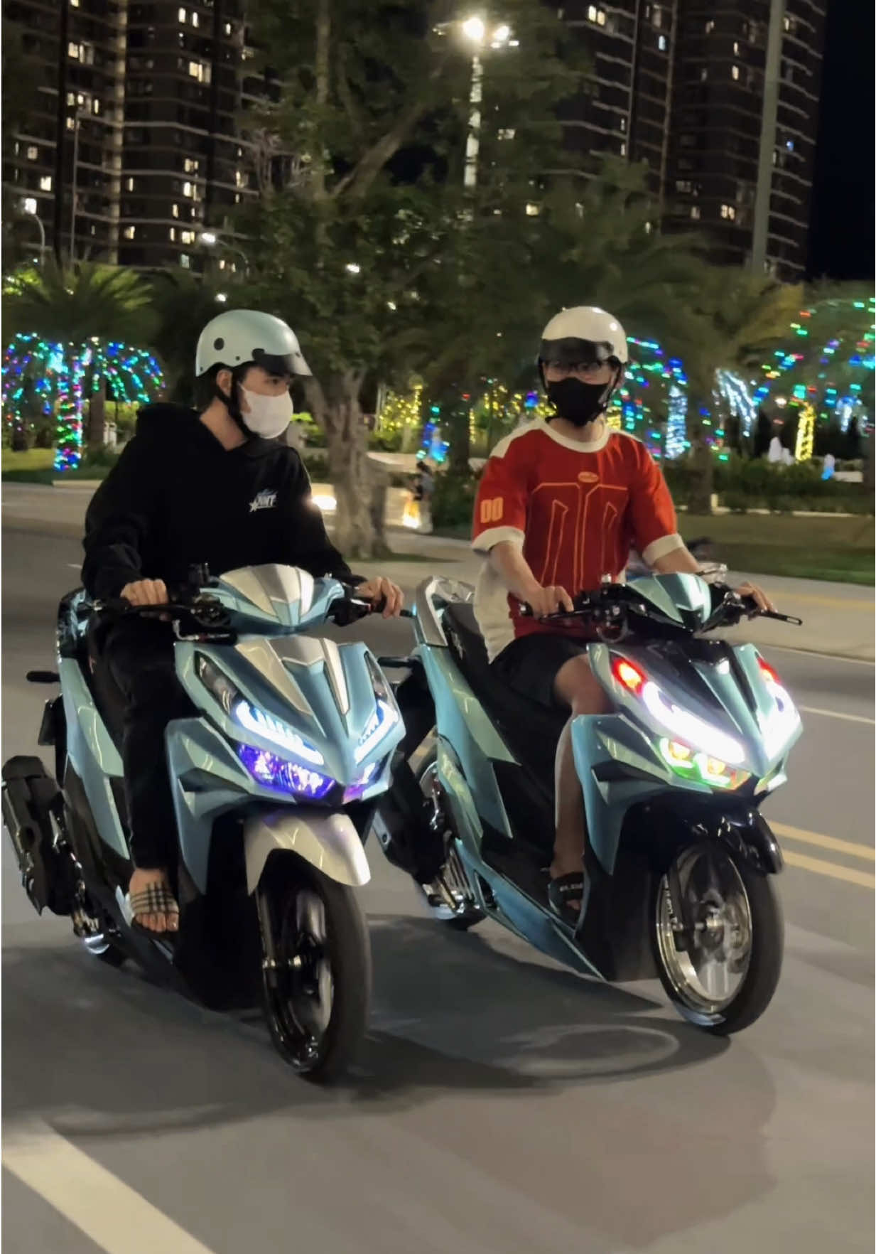 Cặp bài trùng thiếu minow @Bi Q12 ❤️ #xuhuongtiktok #fanvario #click #southvietnamscooterteam 