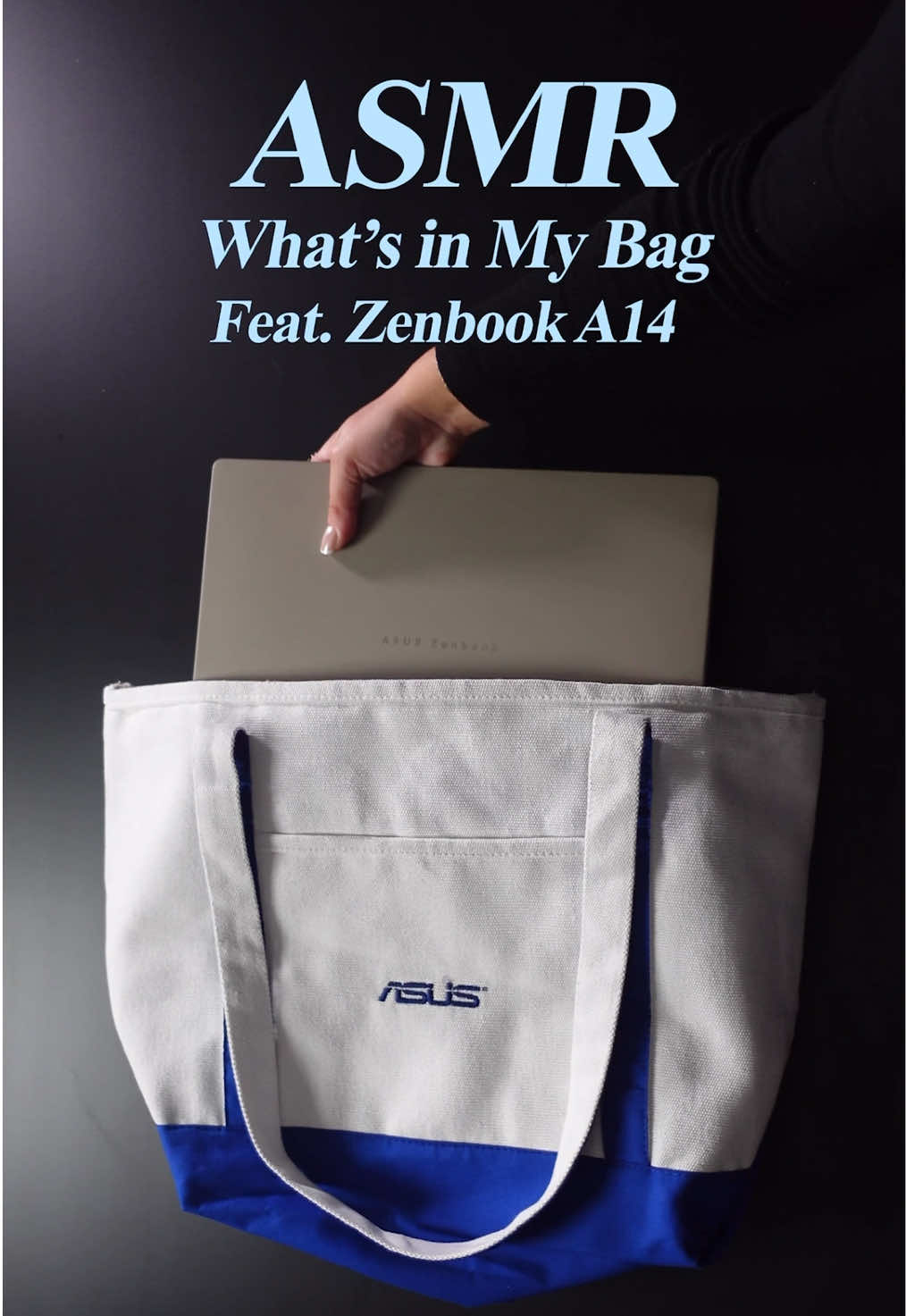 ASMR Edition What’s in My Bag & Scratch Test featuring the #ASUS Zenbook A14. 👀👜💻 #Zenbook A14 #Ceraluminum | Link in bio.
