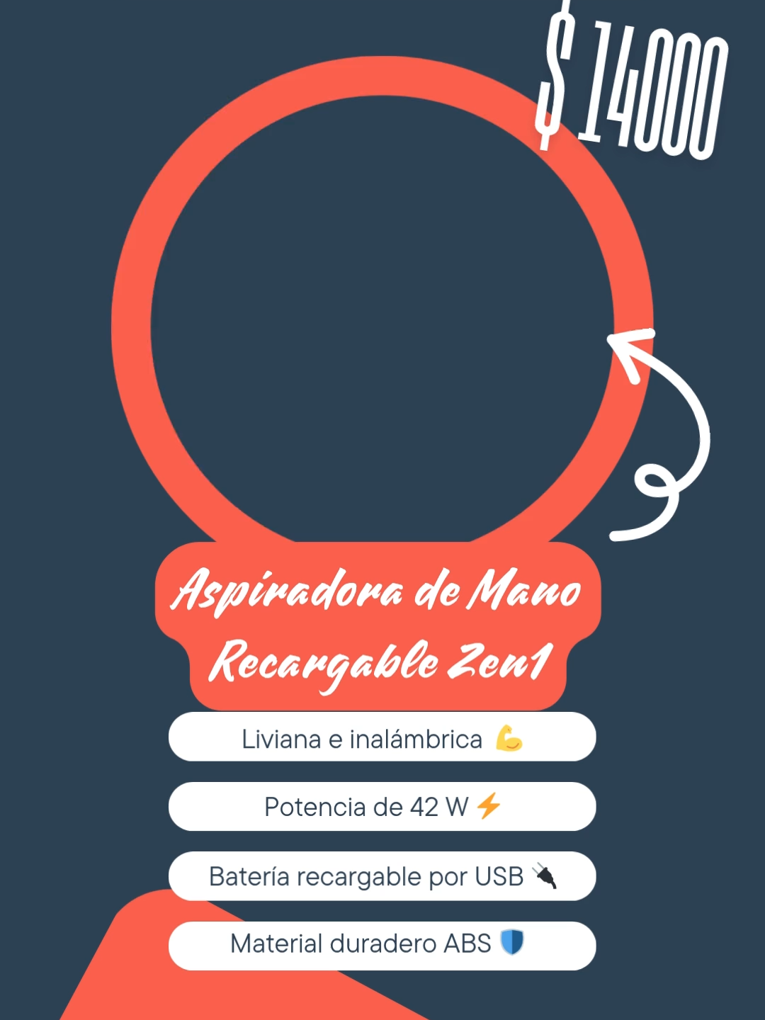 Aspiradora de Mano Recargable 2en1 Aspiradora Inalámbrica Portátil 2 en 1: Limpieza Eficiente y Práctica 🧹✨ Descubrí la nueva Aspiradora Inalámbrica Portátil, diseñada para que mantengas tus espacios impecables con total comodidad. Su función 2 en 1 combina aspirado y eliminación de polvo, ideal para uso diario en el hogar, la oficina o el auto. 🚗🏠 Con un motor de alta potencia de 42 W y una succión fuerte de 4500 pa, esta aspiradora garantiza la absorción de residuos comunes, polvo y pelos con facilidad. Además, su diseño liviano e inalámbrico te permite maniobrar sin limitaciones. 💨🔋 La batería de 2000 mAH se carga vía USB y ofrece hasta 15 minutos de uso continuo, brindándote autonomía para limpiar rápidamente cualquier superficie. 🔌⏱️ Fabricada en resistente material ABS, su tamaño compacto de 16,4 x 6 x 14,7 cm facilita su almacenamiento. 📏 El paquete incluye accesorios esenciales para distintas necesidades: cabeza plana, cepillo, cabezal fino, cable de carga y manual de usuario. 🧰 https://pouletregaleria.com/productos/aspiradora-de-mano-recargable-2en1/