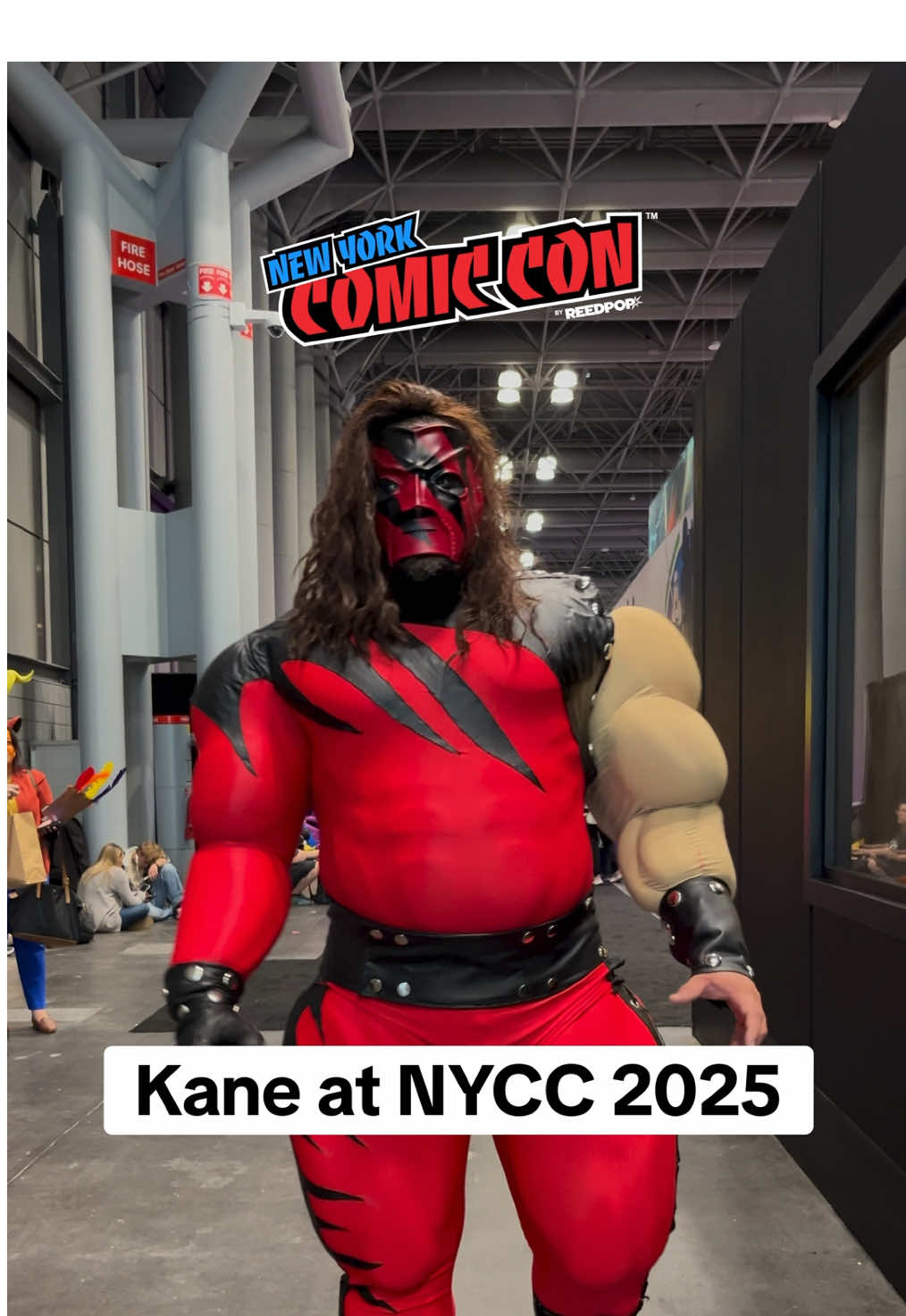 NYCC 2025 was awesome!!! See y'all next year! 🔥 #kane #WWE #nycc #comiccon #cosplay @New York Comic Con 