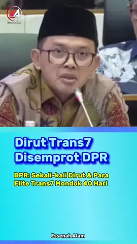 Rapat DPR Bahas Polemik  Tayangan Trans7. Audiensi antara DPR RI, Himpunan Alumni Santri Lirboyo (Himasal), dan Trans7 terkait tayangan program 