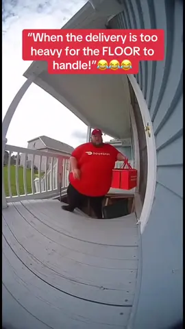 Delivery Gone Wrong! A heavy delivery man showed up to drop off an order — but as he stepped up to the door, the floor gave way beneath him! 😳💥 He fell right through, leaving a big hole and everyone in shock — but luckily, he wasn’t seriously hurt! 🙌 The hilarious (and slightly painful 😅) moment was caught on camera and has the internet laughing non-stop. Sometimes even the floor can’t handle the weight of good service! 😂 #ViralVideo #DeliveryFail #FunnyVideo #EpicFail #CaughtOnCamera           