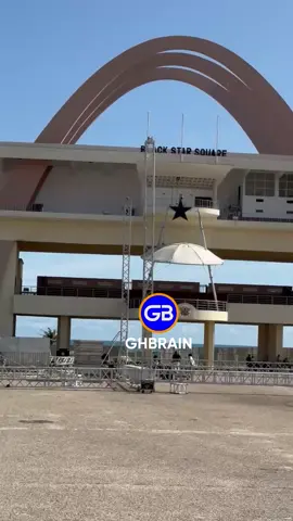 Shatta fest 2025 at the Independence square Accra, Stage almost set  🎉 Happy birthday 1Don