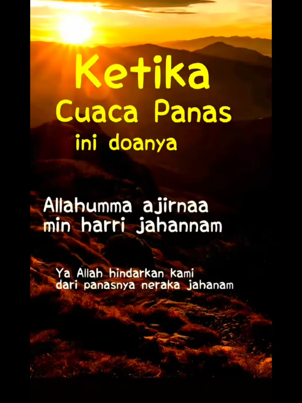 #Doa Ketika Cuaca Panas#