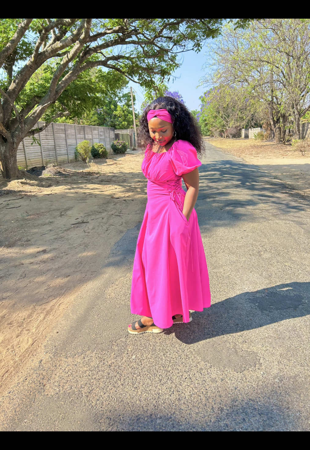 OOTD dress from @CHIKUNDA🎀 thank you for making this mama look like a girly girl🤏🏽🥰🫶🔥🩷#pinktober #OOTD #dressinspo #zimtiktokers🇿🇼🇿🇼🇿🇼 #fyp 