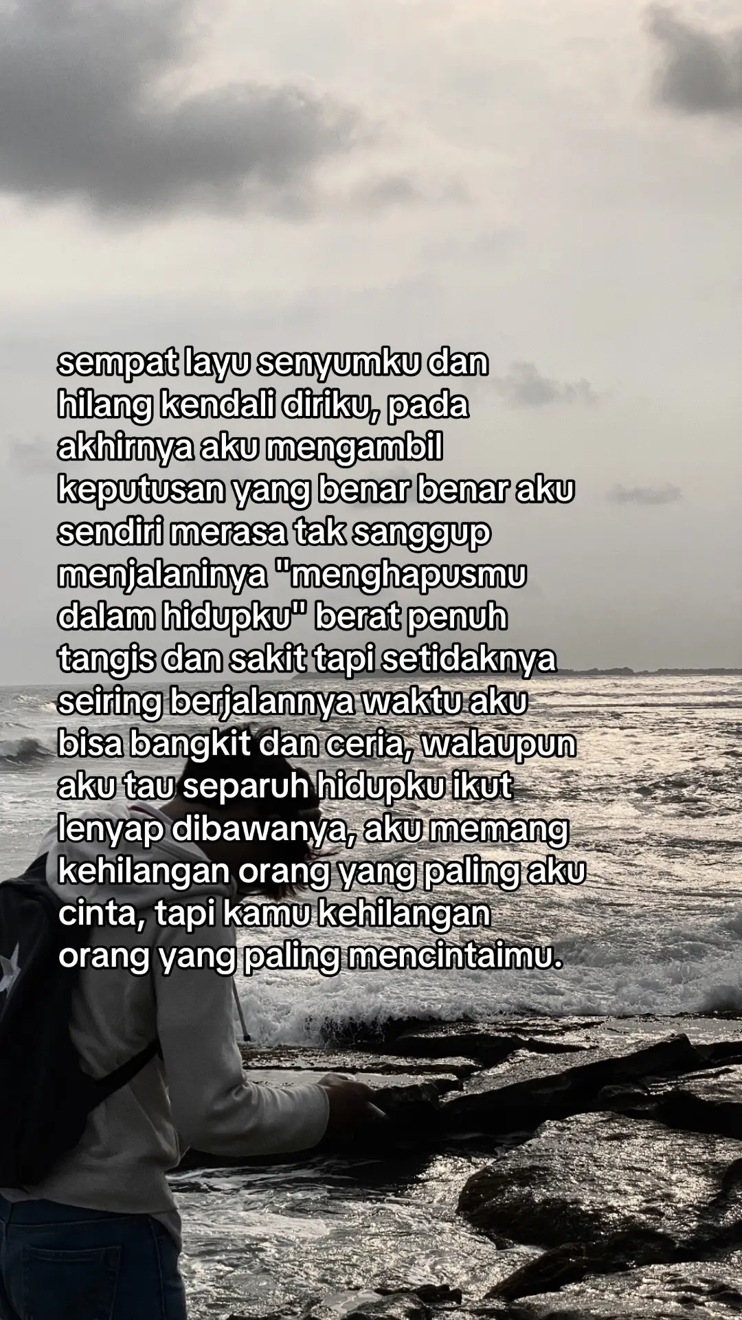 akan aku usahakan untuk tidak berisik lagi #eannprtm #4upage #sadvibes 